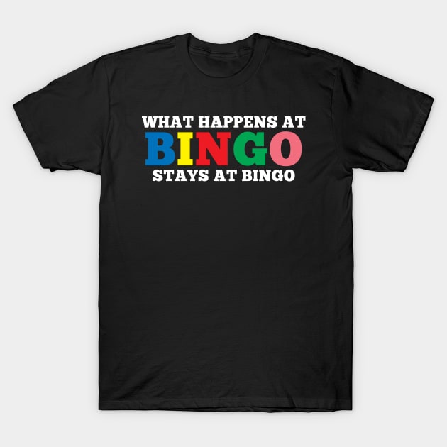 Bingo Bingo Player Bingo Caller T-Shirt by CreativeGiftShop